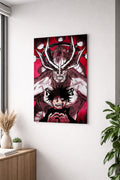 Megumi Fushiguro Shadow Rage Metal Poster