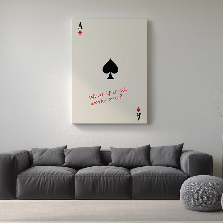 The All-In High-Stakes Affirmation Wall Frame