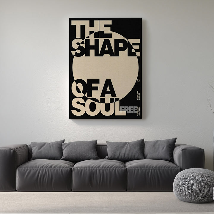 The Essence Brutalist Typographic Wall Frame