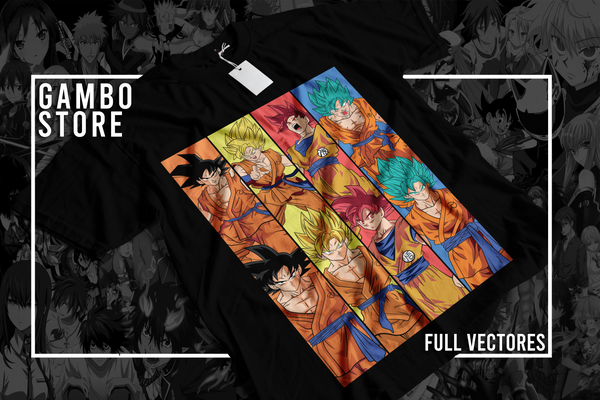 Saiyan Transformations Streetwear Tee