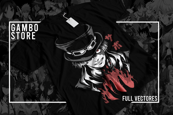 Sabo – Flames of Revolution Premium Graphic Tee - StoneKii