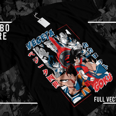 Dragon Ball Z Oversized Anime T-Shirt – Goku / Vegeta Black Streetwear Tee