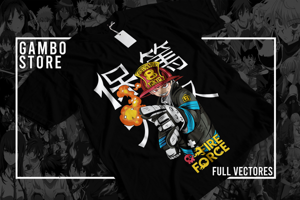 Fire Force Shinra Kusakabe Oversized Anime T-Shirt