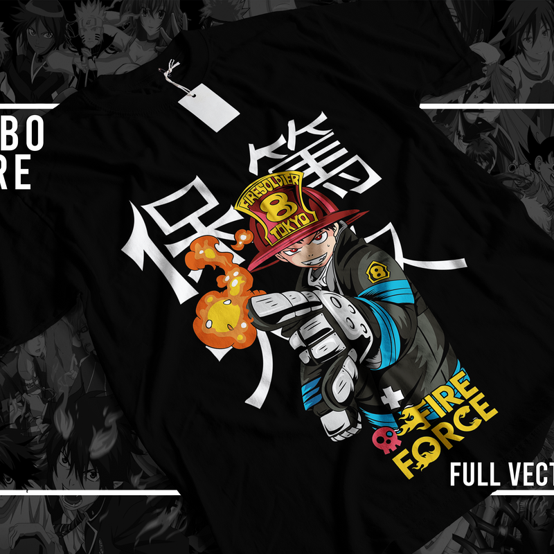 Fire Force Shinra Kusakabe Oversized Anime T-Shirt