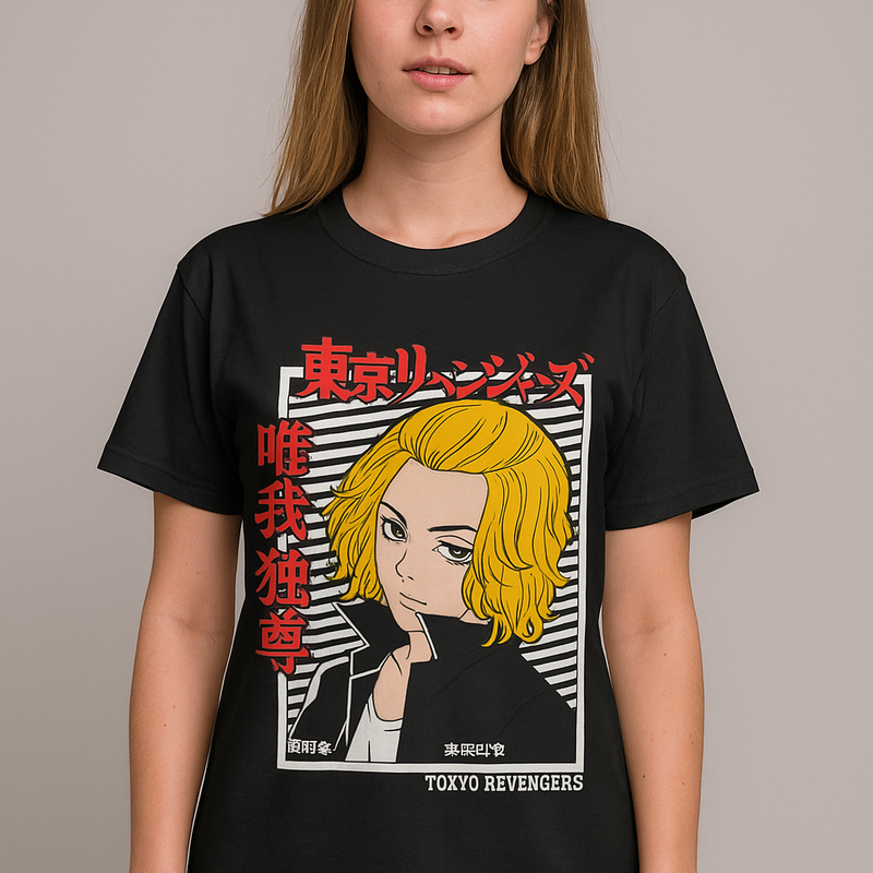 Tokyo Revengers Mikey T-Shirt – Black - StoneKii