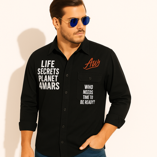 FOCUSR Graphic Overshirt