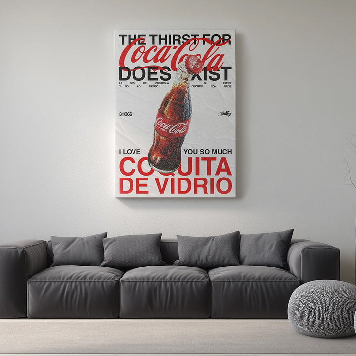 PopFizz Vintage Cola Statement Wall Frame