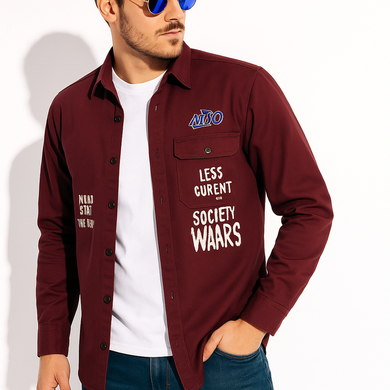 FOCUSR Graphic Overshirt - StoneKii