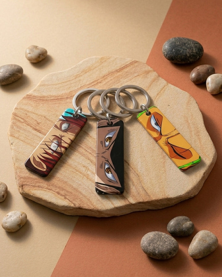 One Piece Swordsmen Keychain Bundle — Zoro + Mihawk + Shanks