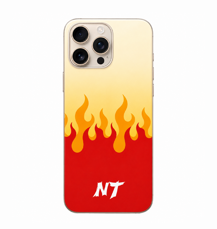 Rengoku Flame Custom Initial Phone Case