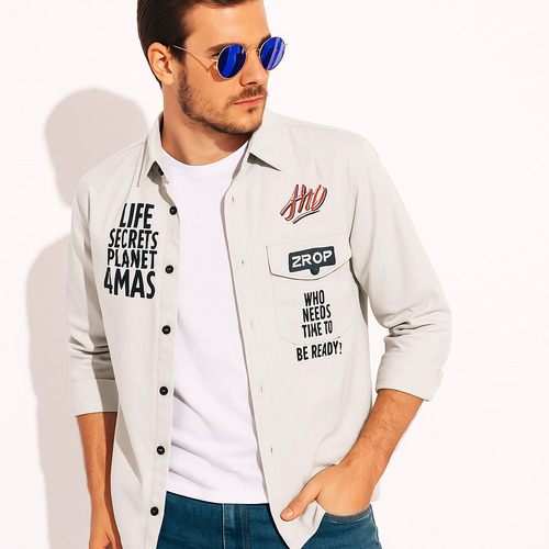 FOCUSR Graphic Overshirt