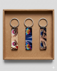 Demon Slayer Eyes Keychain Bundle — Akaza + Tanjiro + Giyu product image
