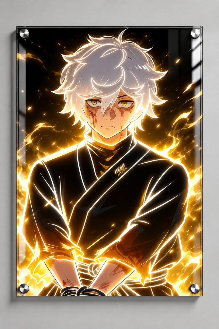 Gabimaru Golden Glow Hell's Paradise Acrylic Poster