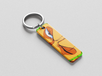 Zoro eyes keychain