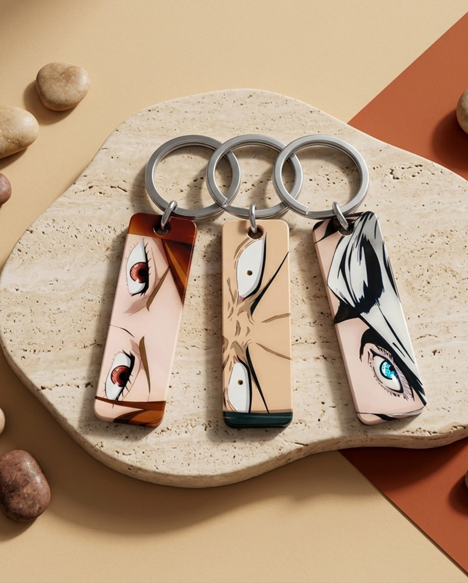 JJK Sorcerers Keychain Bundle — Gojo + Geto + Nobara