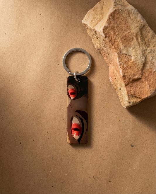 Muzan Anime Eyes Keychain