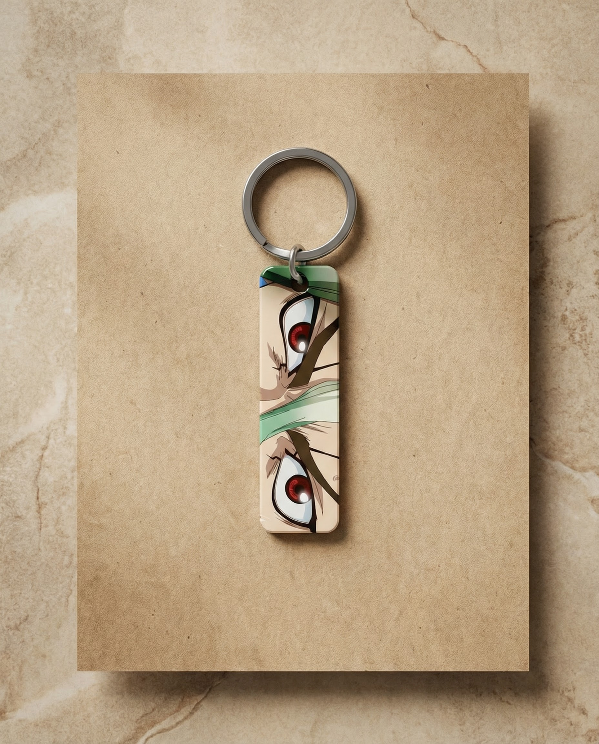 Dr. Stone Eyes Keychain