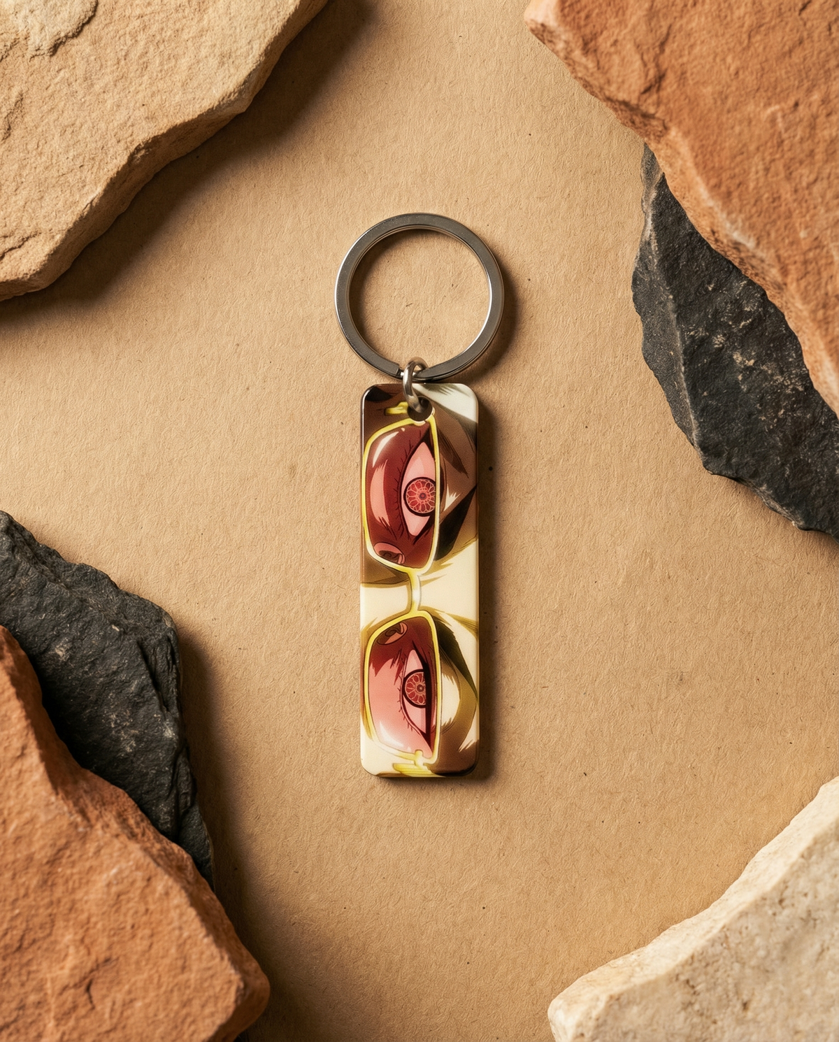 Buddha Anime Eyes Keychain #52
