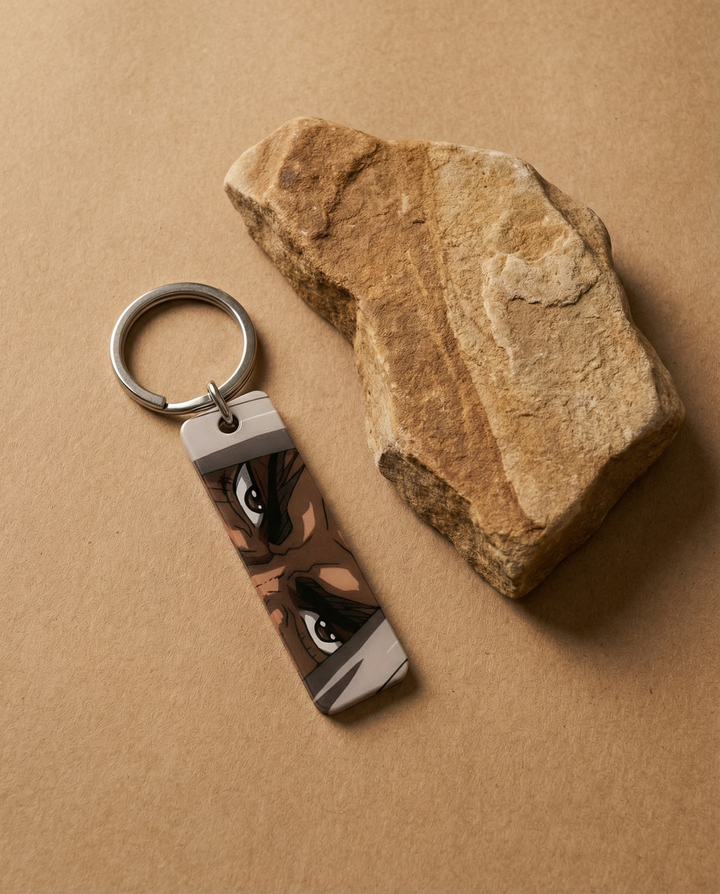 Kojiro Sasaki Anime Eyes Keychain