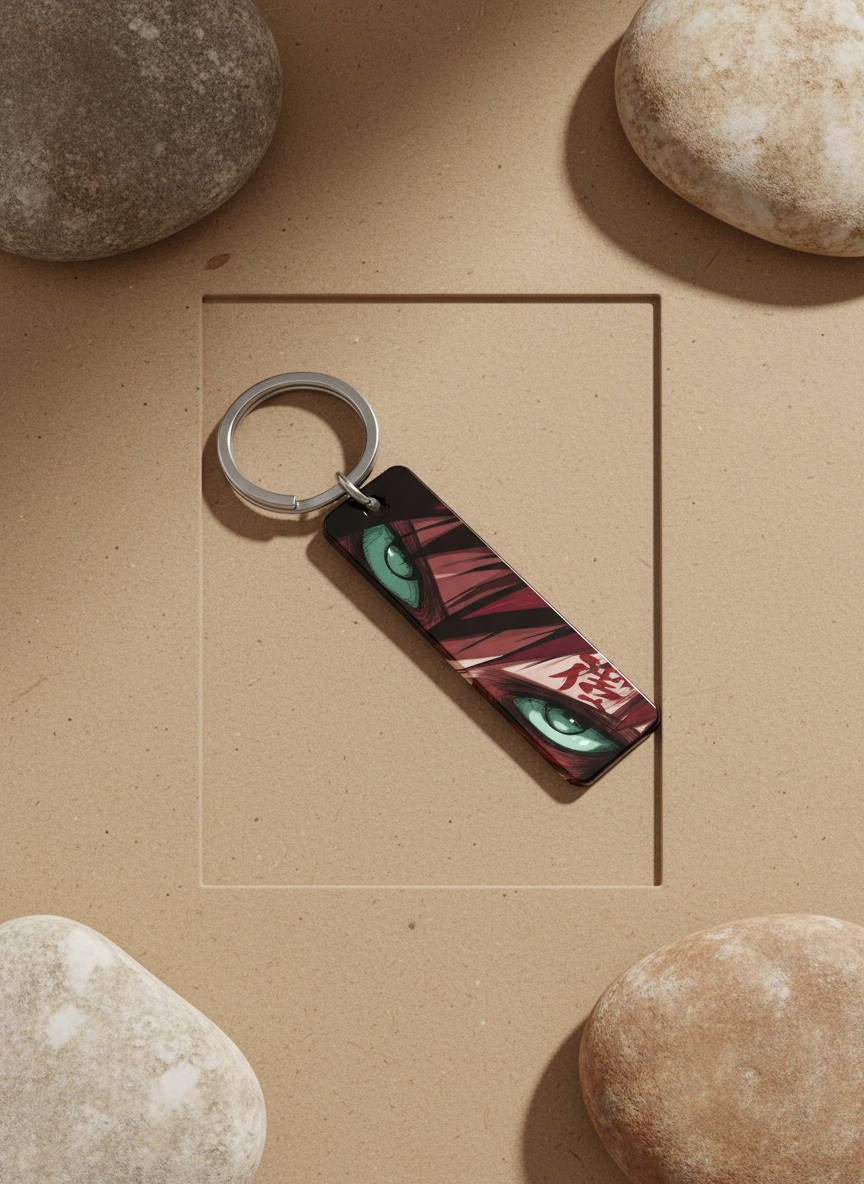 Gaara Anime Eyes Keychain