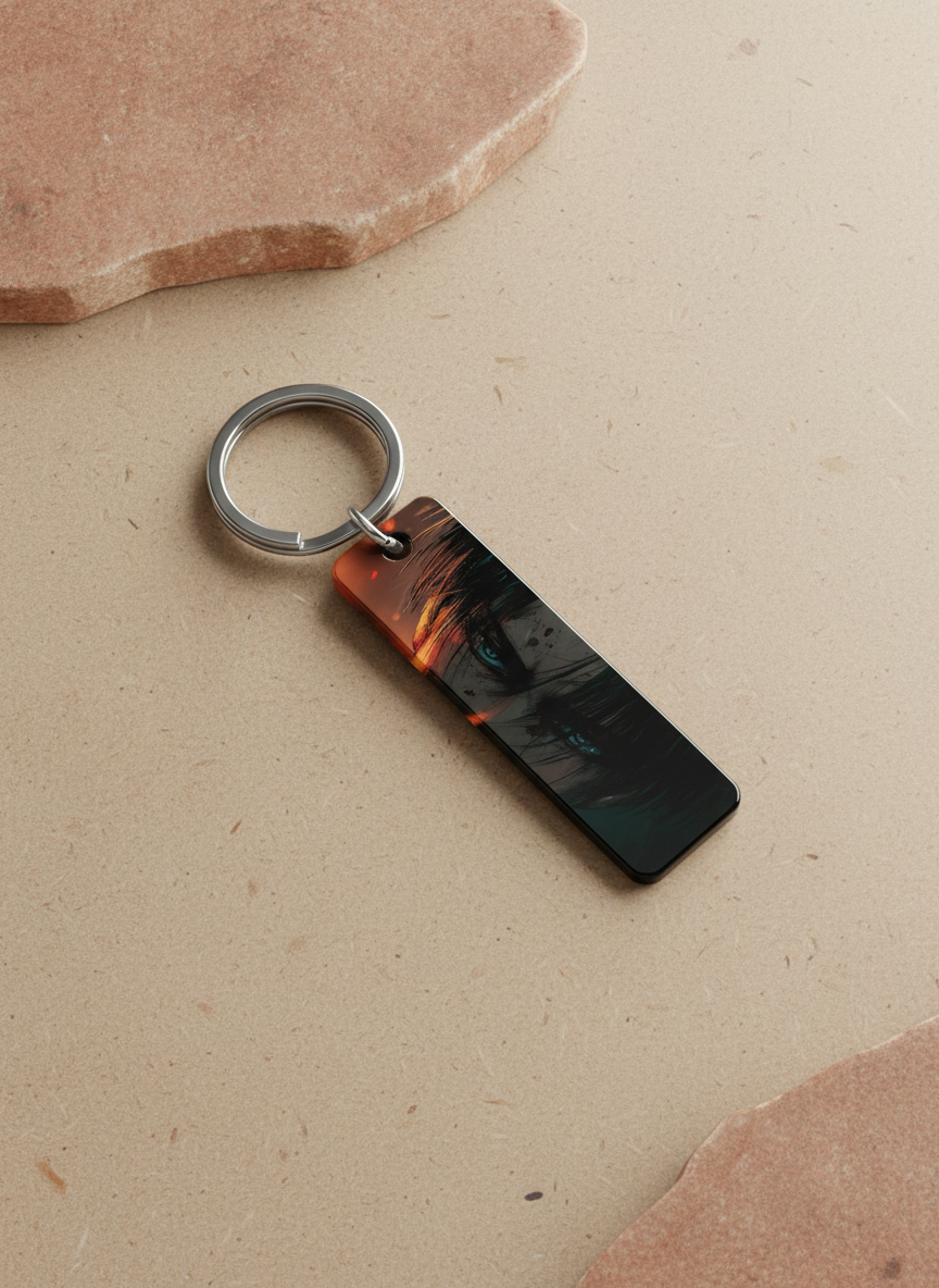 Levi Ackerman Anime Eyes Keychain