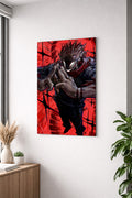 Ryomen Sukuna Crimson Curse Metal Poster