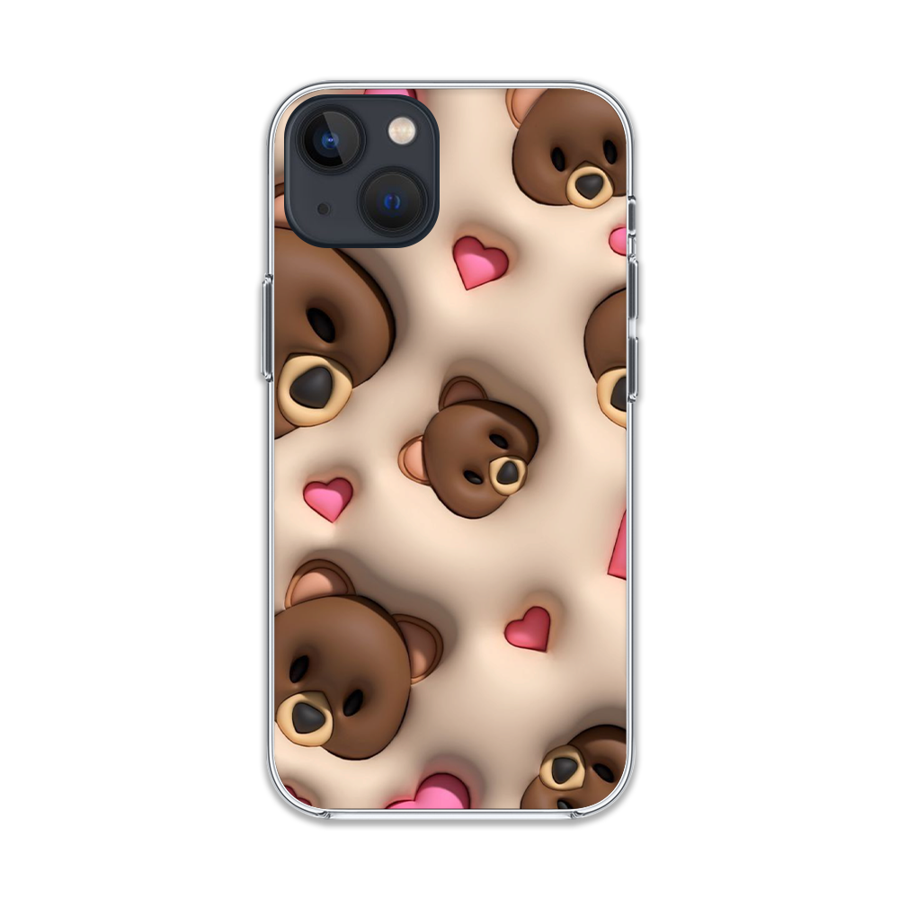 Cute Teddy with Pink Heart Phone Case