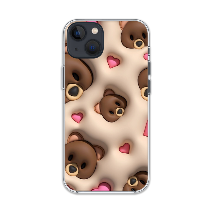 Cute Teddy with Pink Heart Phone Case