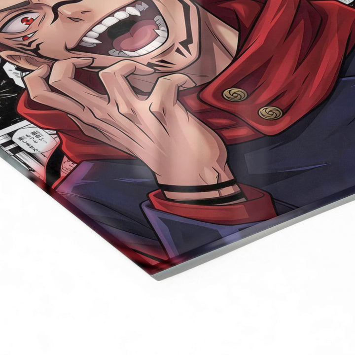 Sukuna King of Curses Manga Panel Acrylic Poster
