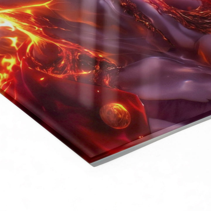 Luffy Gear 5 Sun God Fire Acrylic Poster