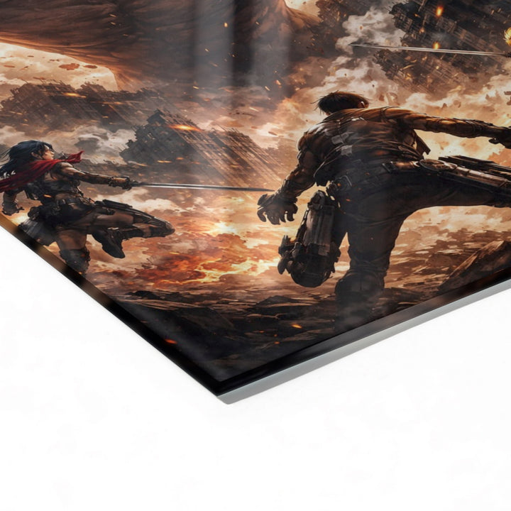 Attack Titan Eren Battle Acrylic Poster