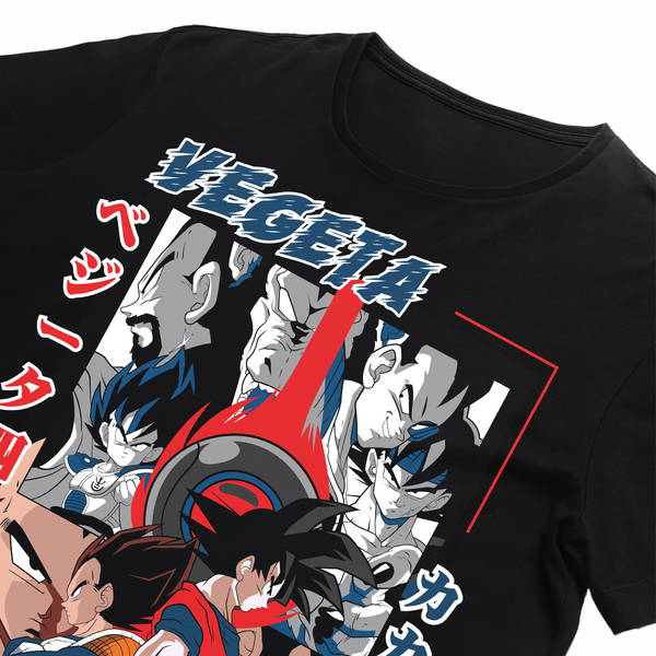 Dragon Ball Z Oversized Anime T-Shirt – Goku / Vegeta Black Streetwear Tee
