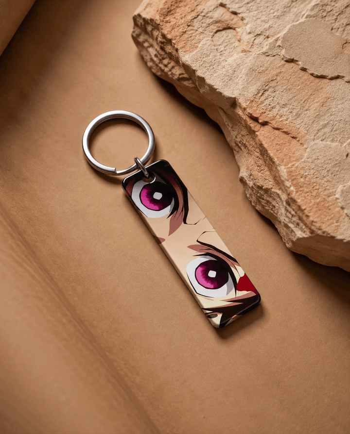 Tanjiro Anime Eyes Keychain #9